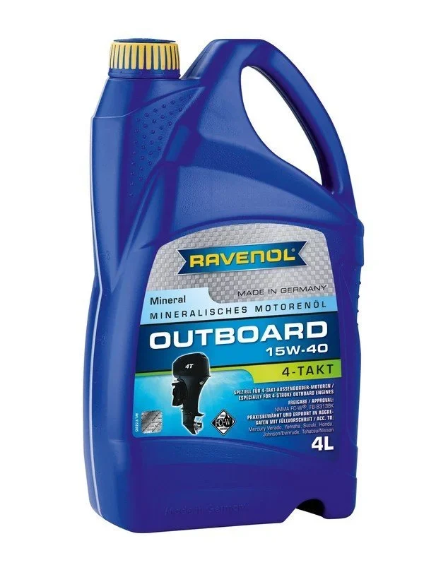 RAVENOL Outboardoel 4T SAE 15W-40 4L
