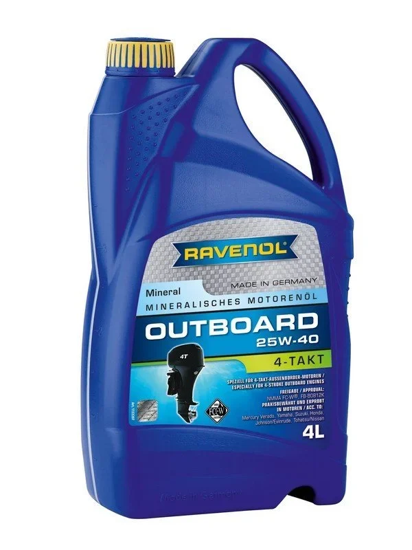 RAVENOL Outboardoel 4T SAE 25W-40 4L