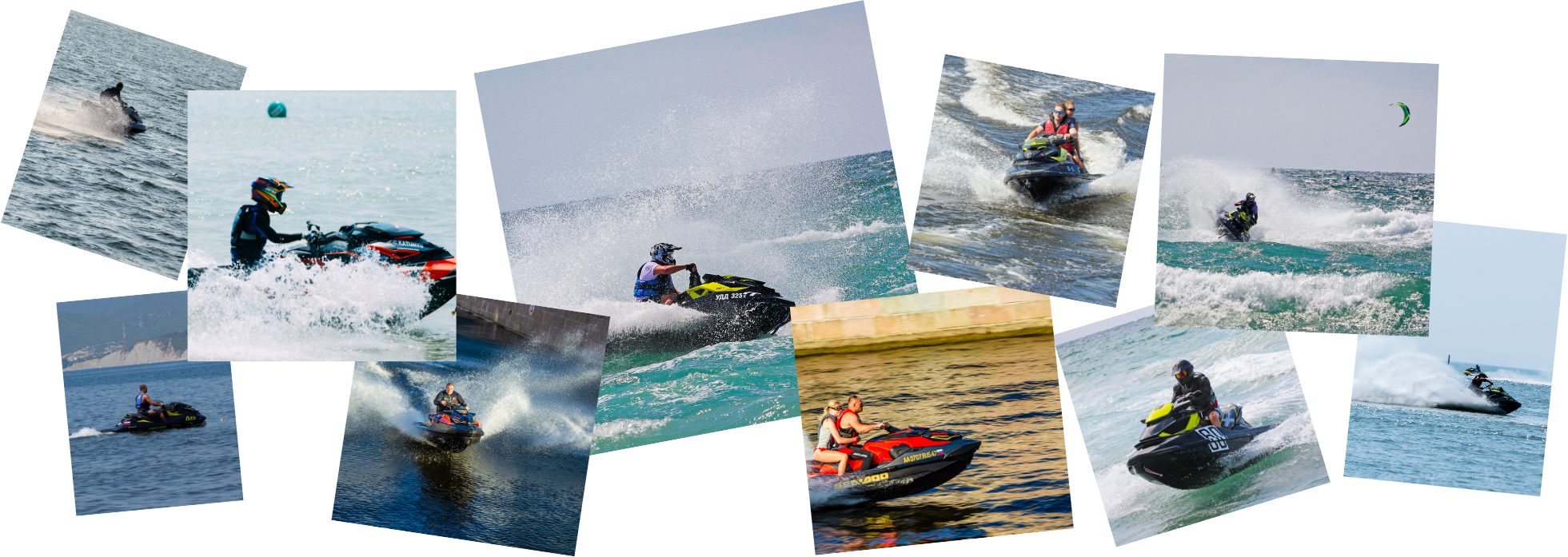 Collage motos de agua